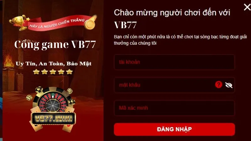 Điền thông tin được yêu cầu để đăng nhập khám phá thế giới game đổi thưởng